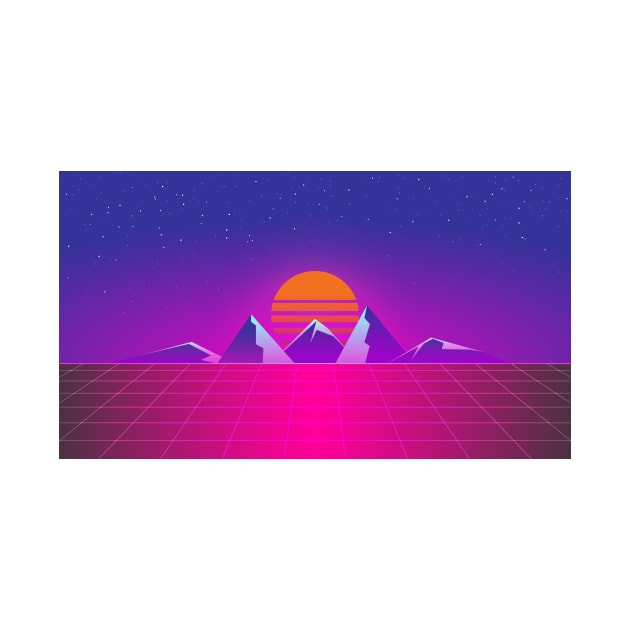 Synthwave 80's by RARA_AVIS