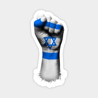 Flag of Israel on a Raised Clenched Fist Magnet