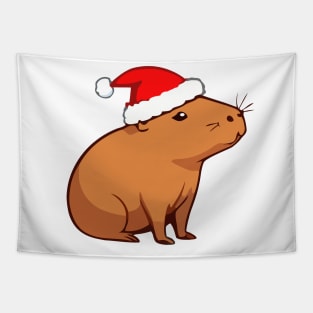 Capybara Christmas Tapestry
