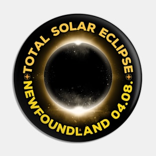 Total Solar Eclipse 2024 Newfoundland, Canada Pin