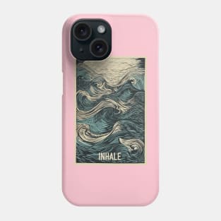 Inhale Waves Meditation Yoga Phone Case