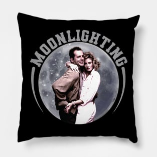 Moonlighting // Vintage 80s Design Pillow