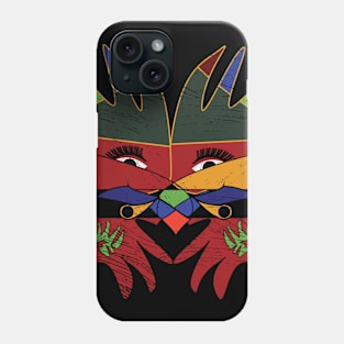 geometric illustration of coronavirus Phone Case