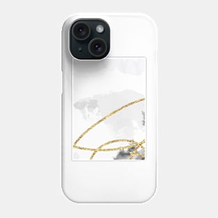 Marble Gold #kintsugi #gold #japan #marble #home #decor #kirovair #watercolor Phone Case