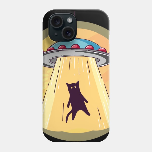 The cat has kidnapped a UFO Phone Case by PG