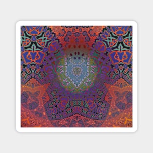 Nature Loving Fractal Pattern Magnet