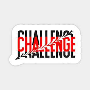 Challenge Typography Design Magnet