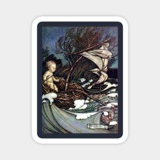 Peter Pan at Kensington Gardens (frontispiece) - Arthur Rackham Magnet