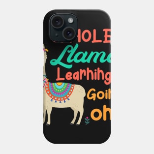 A Whole Llama Learning Going on Teachers Students Phone Case