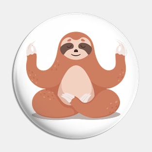 Cute Sloth Print Pin