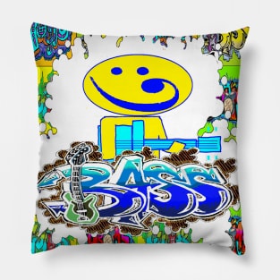 Rock Bass Clef Bass Pillow