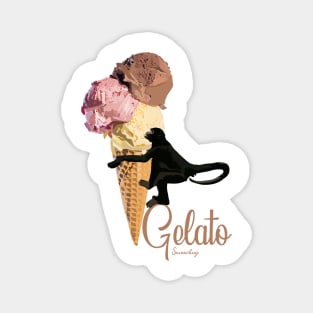 Ice Cream Monkey Foodies Magnet