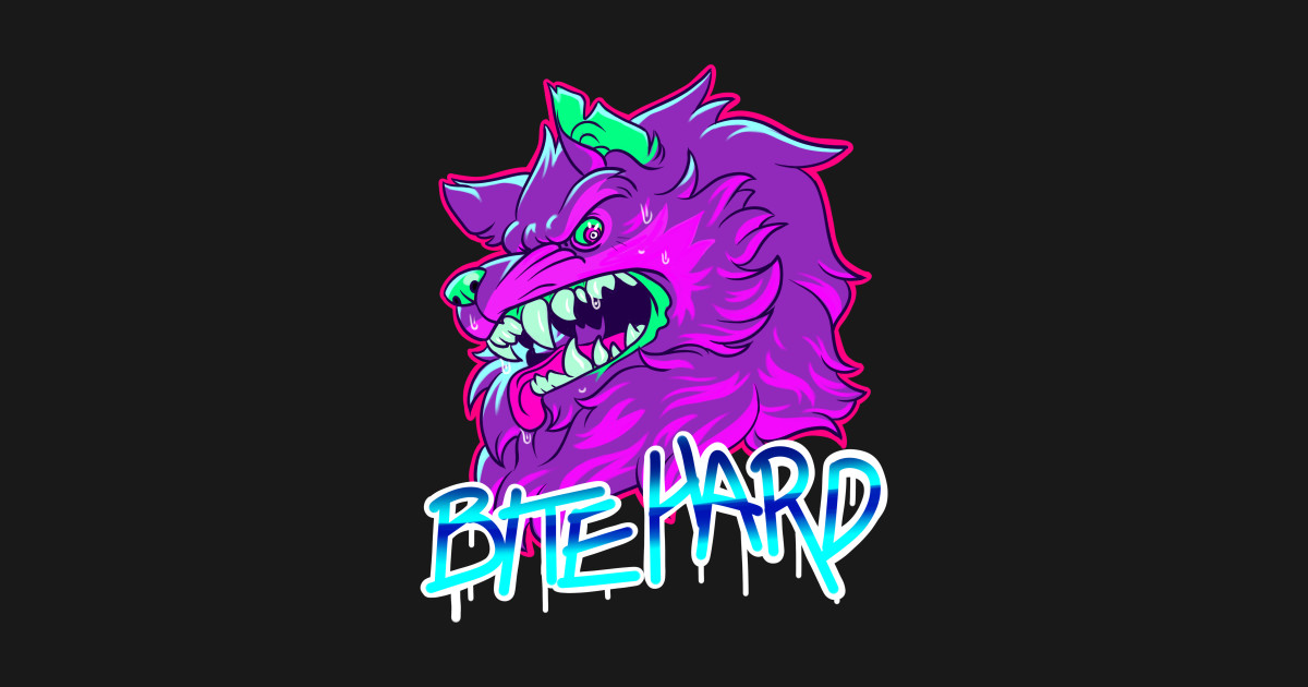 BITE HARD Furry T Shirt TeePublic
