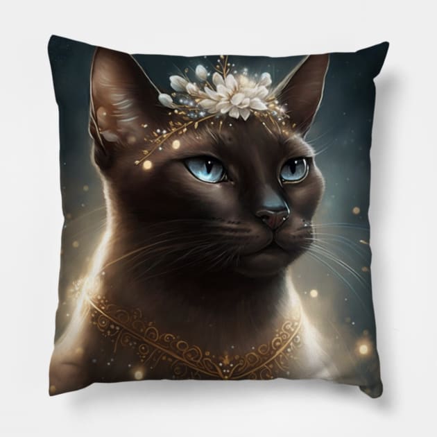 Graceful Burmese Pillow by Enchanted Reverie