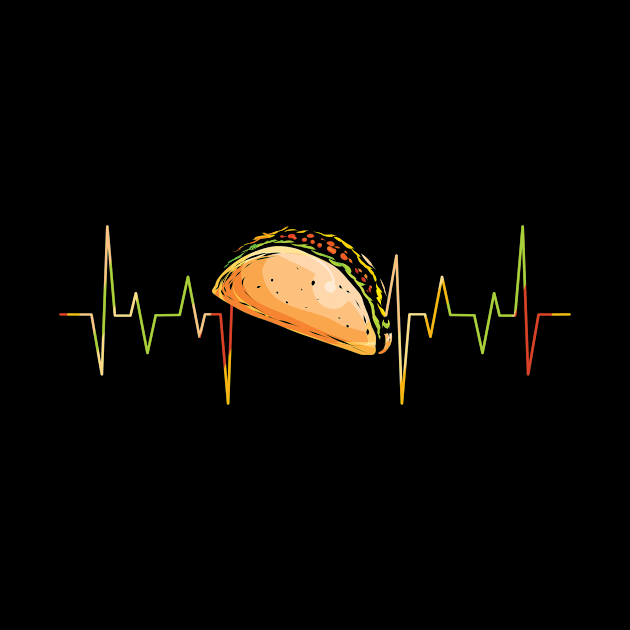 Heartbeat Taco Heartbeat Mexico Cinco De Mayo by SinBle