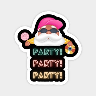 Funny vintage Santa need party Magnet