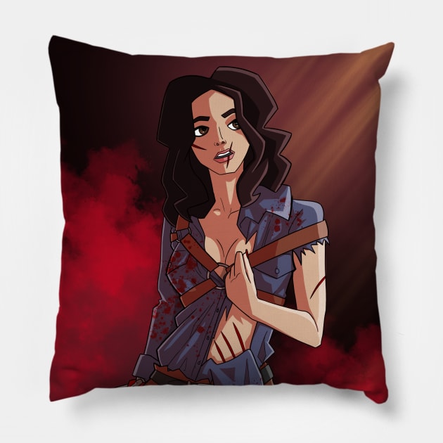 Ash is Evil Deadly Pillow by Captain_awesomepants