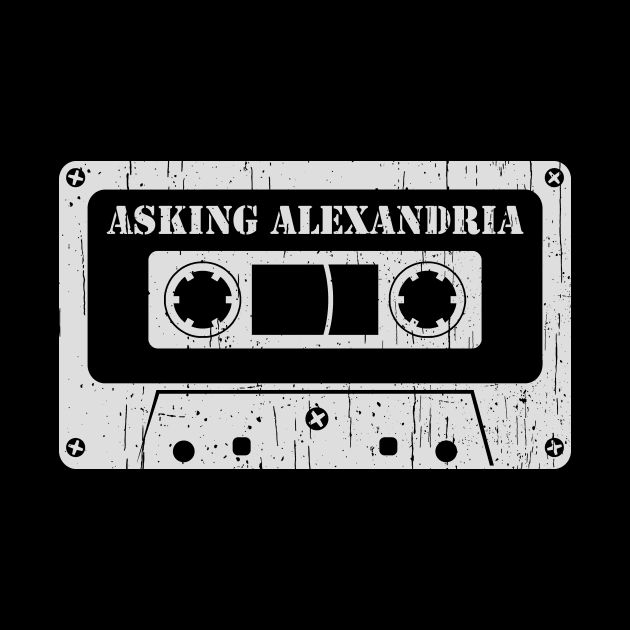 Asking Alexandria - Vintage Cassette White by FeelgoodShirt