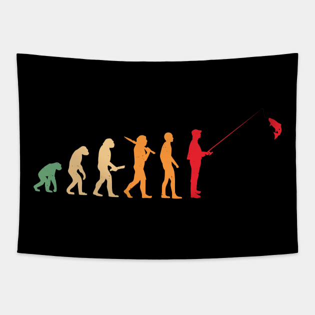 funny fishing Tapestry by Circle Project