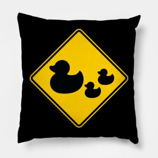 Rubber Duck Crossing Pillow