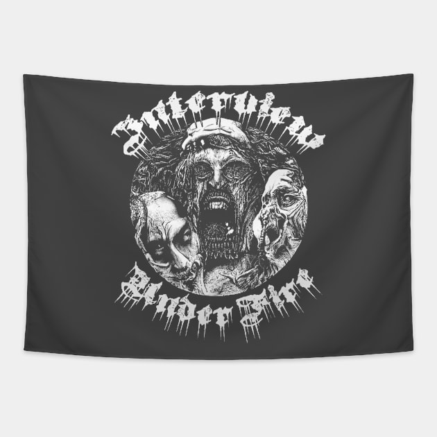 Tres Amigos Black Metal Tapestry by IUF