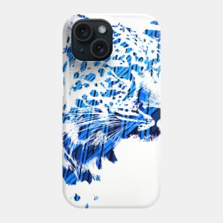 Cheetah with double exposure design Phone Case