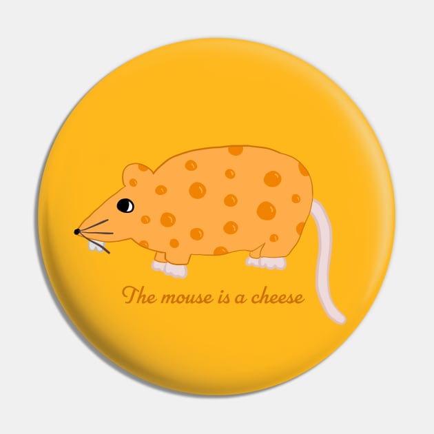 The Mouse is a Cheese Pin by RocksNMills