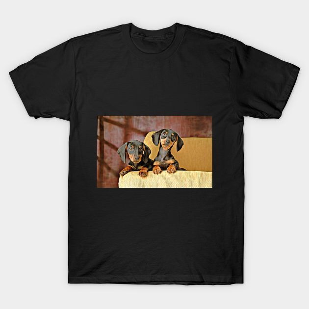 Discover Two's Company Dachshund's - Dachshunds - T-Shirt