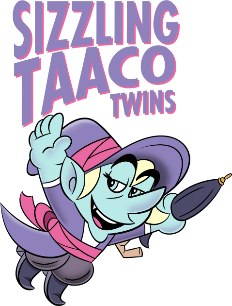 The Sizzling Taaco Twins Kids T-Shirt by HeroInstitute