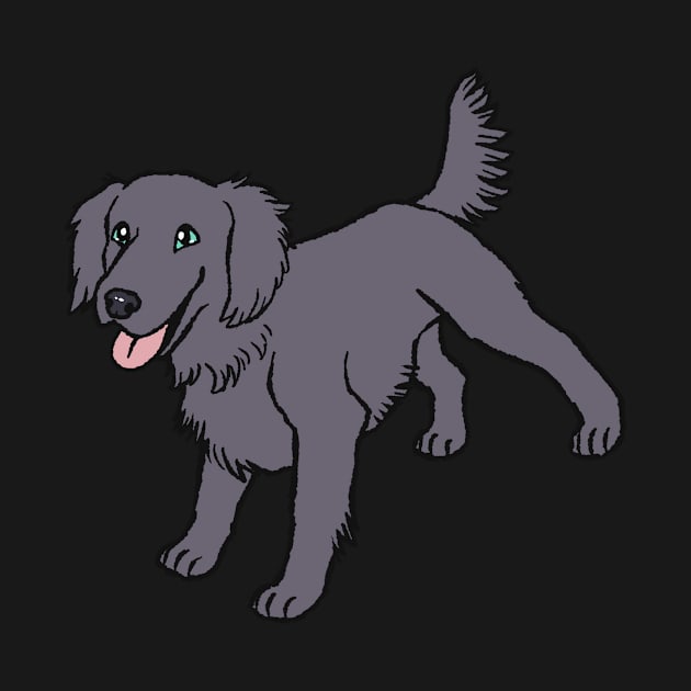 Flat-Coated Retriever (Doggust 2022) by tiffatiel