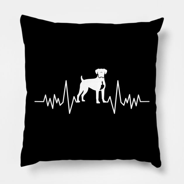 Boxer Dog Heartbeat Pillow by aesthetice1