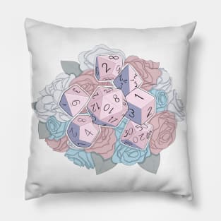 Pink, Blue & White Flower Dice Pillow
