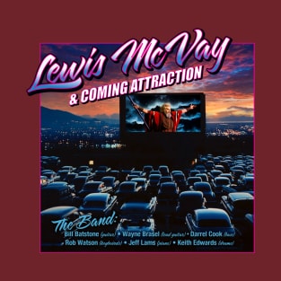 Front Logo - 1982 Lewis McVay & Coming Attraction T-Shirt