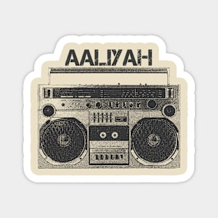 Aaliyah / Hip Hop Tape Magnet