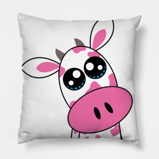 💗 🐄 Strawberry cow - white Pillow