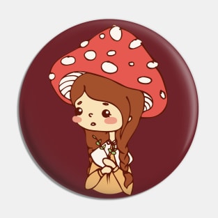 fly-agaric girl Pin