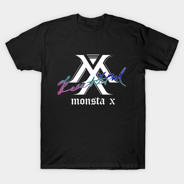 Monsta X Beautiful Pantone Trio Color Logo Monsta X T Shirt Teepublic Fr