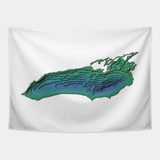 Lake Ontario Topographical Map Tapestry