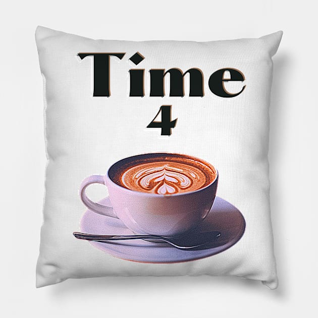 Time for a cup of Coffee or a Cappuccino Pillow by Blue Butterfly Designs 