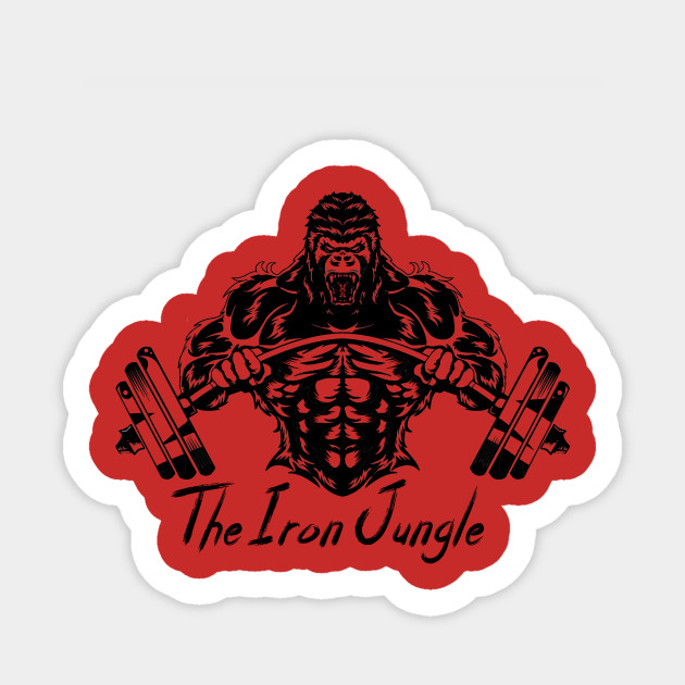 The Iron Jungle Gorilla Gym - Gym - Sticker