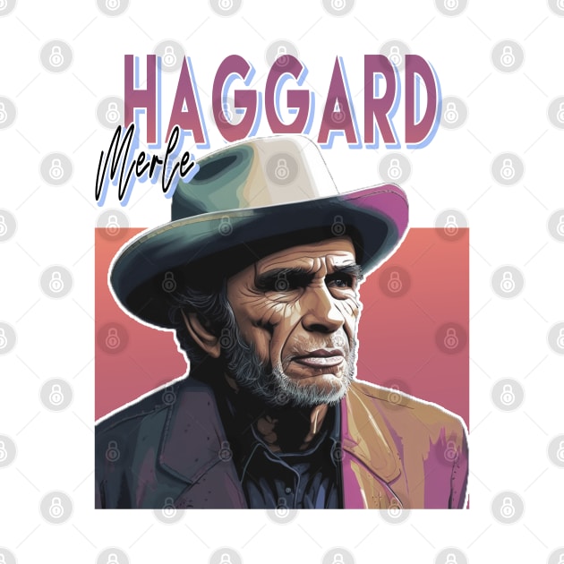 Country Music Fan Design - Merle Haggard by Moulezitouna