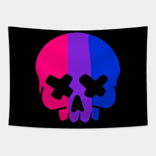 Bisexual Pride Skull Tapestry