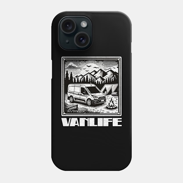 Transit connect camper conversion Phone Case by Tofuvanman