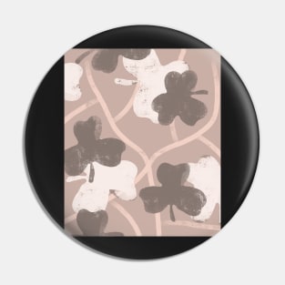 Pastel shamrock pattern Pin