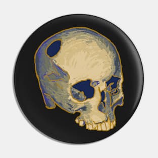 Trepanned skull Pin