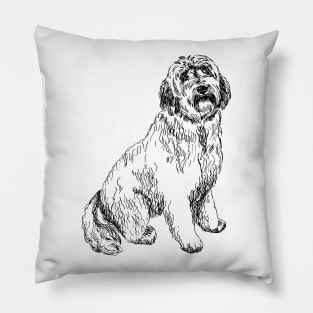 labradoodle portrait Pillow