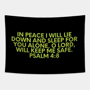 Bible Verse Psalm 4 8 Tapestry