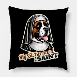 Saint Bernard Nun Pillow