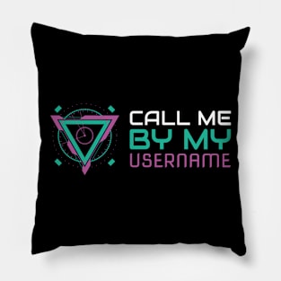 Futuristic! Gamer boy, online username Pillow