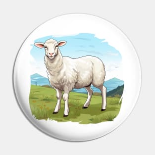 White Sheep Pin